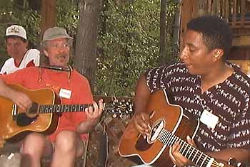 Geo T and Wayne on blues guitar
