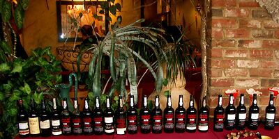Lineup of bottles