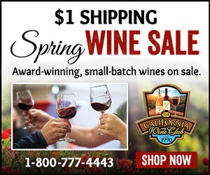 $1 Shipping Spring Wine Sale