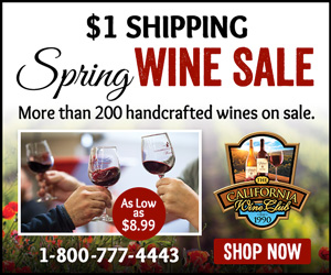 $1 Shipping Spring Wine Sale