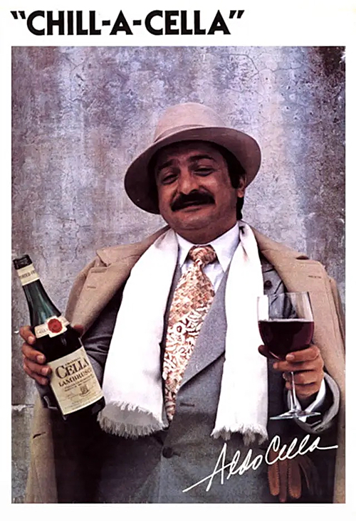 As the spokesman for Cella Lambrusco for more than 10 years, James Manis played the iconic character Aldo Cella, touring the nation spreading liquid cheer.
