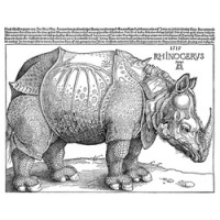 Why does La Spinetta use the artist Albrecht Durer's 1515 rhinoceros woodcut on their wine labels? Click the label image for the producer's explanation. https://www.la-spinetta.com/en/why-the-rhinoceros/