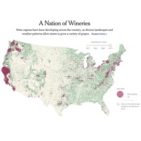 A Nation of Wineries: Wine regions have been developing across the U.S., as diverse landscapes and weather patterns allow states to grow a variety of grapes. Archived article from The New York Times, July 5, 2013