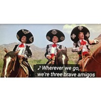 Chevy Chase, Steve Martin, and Martin Short starred in the wacky 1986 comedy, "Three Amigos."