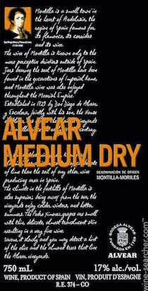 Alvear Medium Dry Pedro Ximenez