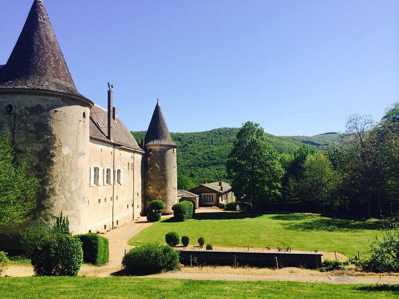 The historic castle at Château de Varennes in Beaujolais dates to the 11th century.