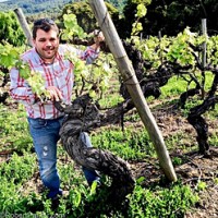 David Marcel is the producer and winemaker of Viña Maitia with his Chilean wife Loreto in the Maule Valley of Chile. Marcel comes from the French Basque Countr. He was one of the first winemakers in Chile to succeed in the production of quality, craft Pipeño. Photo from importer Skurnik Wines & Spirits.
