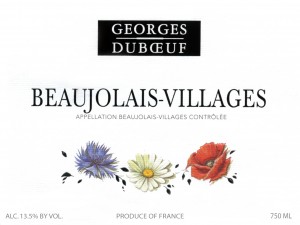 Georges Duboeuf Flower Label