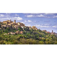 The hilltop town of Montepulciano in Tuscany