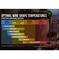 "Premium wine grapes can only be grown in places that support a delicate balance of heat and precipitation