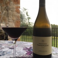 wine bottle and glass of wine